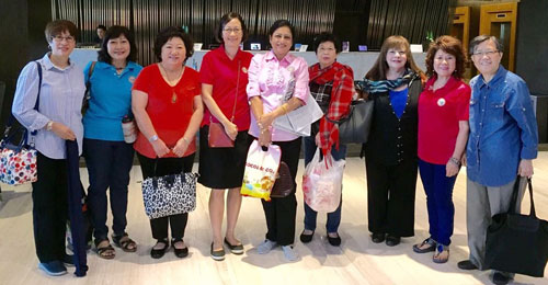 DC Viola Tsen and the Exco of District 331, accompanied by the late Rotarian PP Kenny Chong, husband of IPDC Daisy Chong, on the way to Kampong Kota Belud