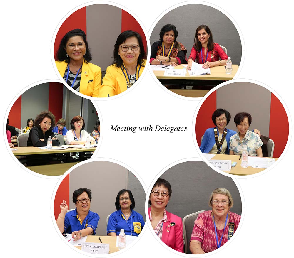 Meeting the delegates of the Annual General Meeting.