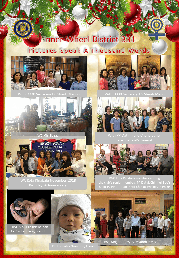 District Chairman Nancy Ho's December 2018 Message